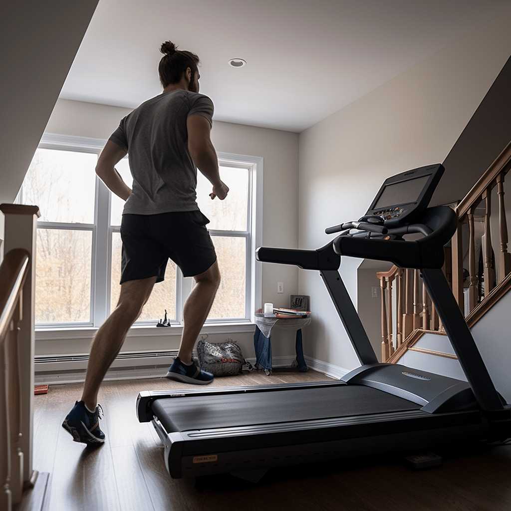 Treadmill upstairs