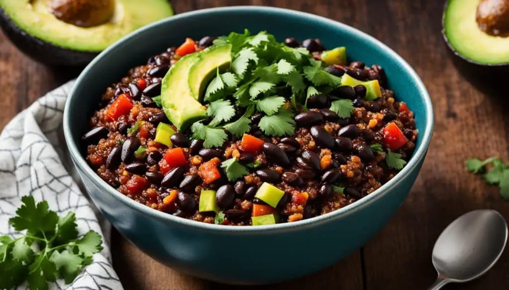 quinoa and black bean chili