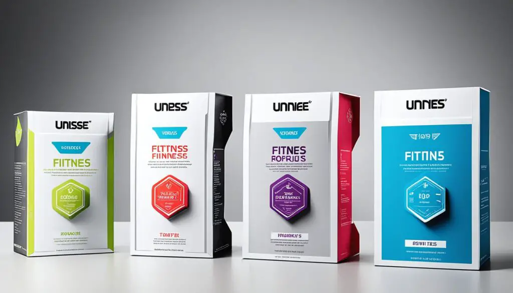 popular fitness product packaging